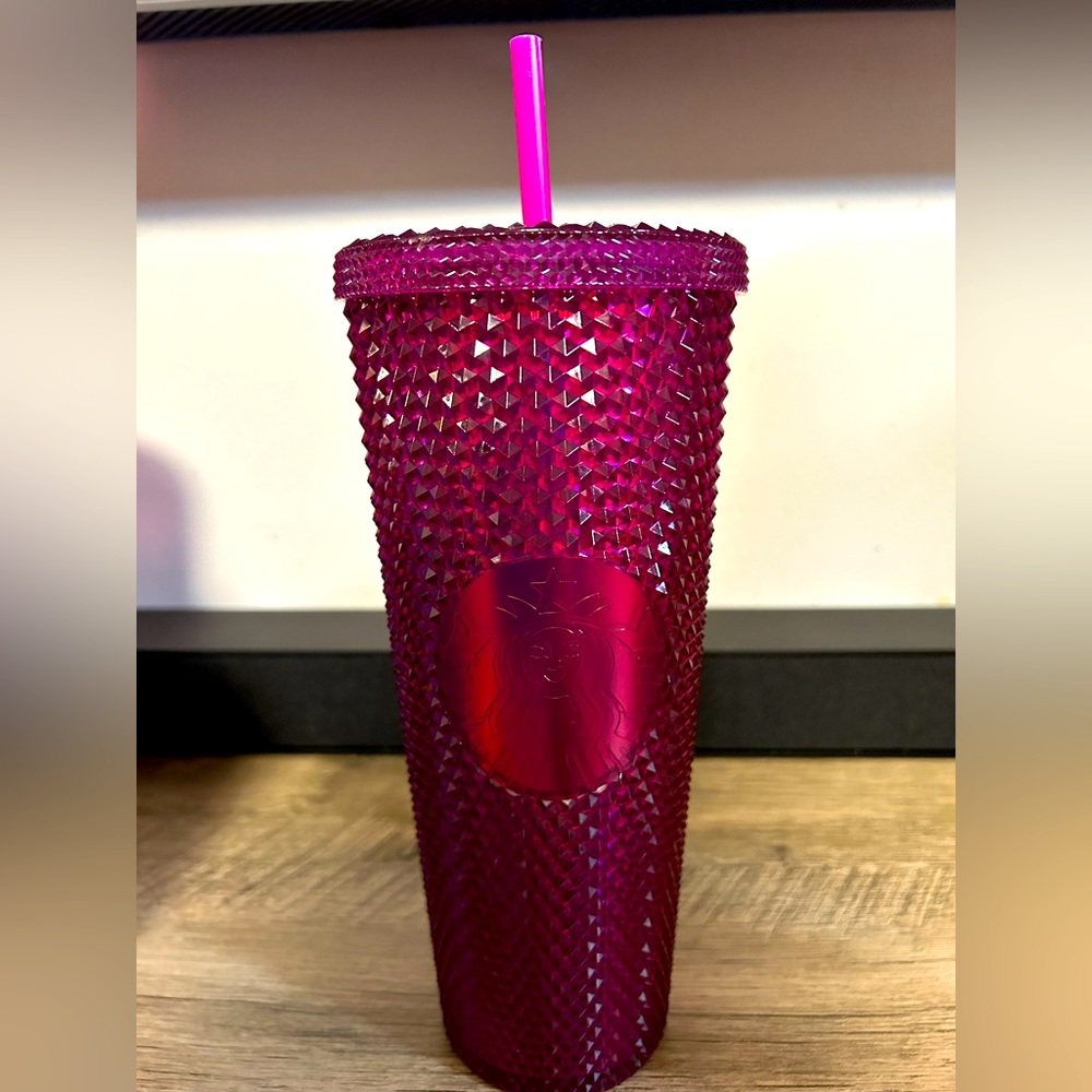 Starbucks Sangria Berry Bling  Studded Tumbler Cup 24 oz Venti 2022 NEW